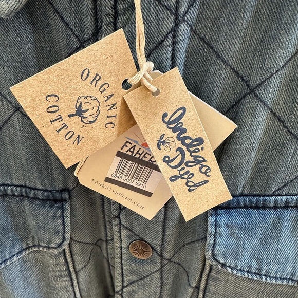 Faherty Men’s Bondi Reversible Jacket Doug Good Feather Size Large - Picture 12 of 13